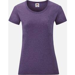 Fruit of the Loom LadiesWomens Lady-Fit Short Sleeve T-Shirt BC1354 Purple