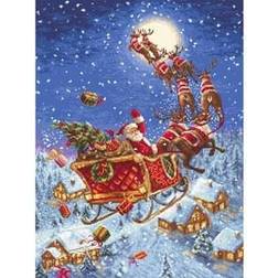 Letistitch counted cross stitch kit "the reindeers on its way" 40x30cm, diy