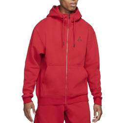 Nike Men's Jordan Brooklyn Fleece Full-Zip Hoodie - Red