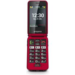 Emporia JOY-2G Rød Klaptelefon Med Store Taster