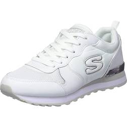 Skechers Låg Sneaker Gold'n Gurl - Silvervit