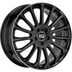 MSW Alufelge 30 fur skoda 8.5x19 5x112 gloss black+diamond lip lb4