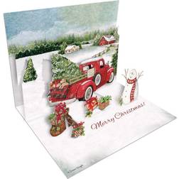 Lang 8ct Santa's Truck Pop-Up Boxed Christmas Cards