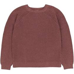 The New Rose Brown Glitter Pullover-11/12 år