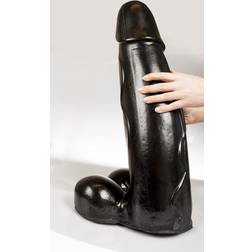 Crystal Dark by Mister B. Super Kuba – dildo – ca 60 cm lång – diameter 15 cm, svart, 1 st