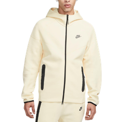 NIKE Men's Sportswear Tech Fleece Windrunner Hooded Jacket - Coconut Milk/Black