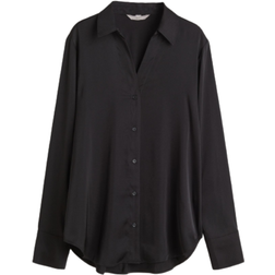 H&M V-neck Blouse - Black