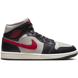 NIKE Air Jordan 1 Mid W - Black/College Grey/Sail/Gym Red