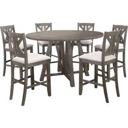 Coaster Athens Dining Set 60x60" 7