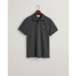 Gant Men Regular Fit Shield Piqué Polo Shirt Grey