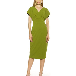 Alexia Admor Naomi V Neck Dress - Sage