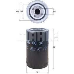 Mahle Oil Filter Spin On OC30