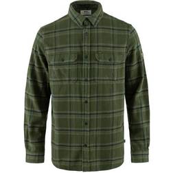 Fjällräven Men's Övik Heavy Flannel Shirt, XXL, Deep Forest-Laurel Green