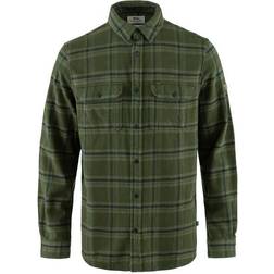 Fjällräven Övik Heavy Flannel Shirt - Deep Forest/Laurel Green