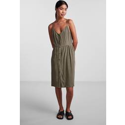 Pieces Pcvinsty Linen-blend Dress