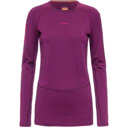 Icebreaker Women's Zoneknit L/S Crewe Merino base layer XL, purple