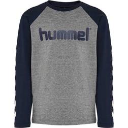 Hummel Boy's T-shirt L/S - Black Iris (213853-1009)