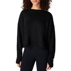 Sweaty Betty After Class Cropped Sweatshirt - Black