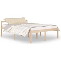 vidaXL Solid Pine Sengeramme 155.5x205.5cm
