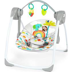 Bright Starts Playful Paradise Portable Baby Swing with Music