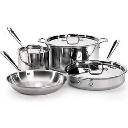 All-Clad D3 Stainless Steel Cookware Set with lid 7 Parts