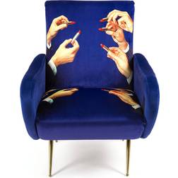 Seletti Lipsticks Blue Armchair 86cm