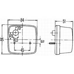 Hella 2ba 003 blinkleuchte anbau