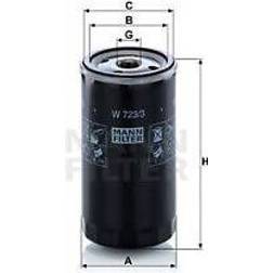 MANN-FILTER Mann Oliefilter W723/3