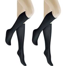 Hudson Knee-High Socks - Black