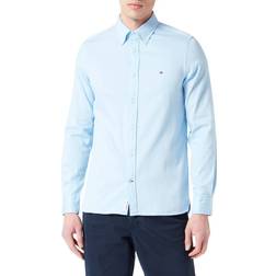 Tommy Hilfiger Flex Dobby Cotton Shirt with Button-Down Collar