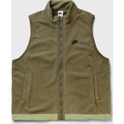 Nike Fleeced Sleeveless Jacket With Perforated Inner - Green