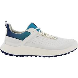 ecco Core 2023 Vandtætte Herre Golfsko Uden Spikes White/White/Blue Depths/Caribbean Normal