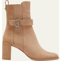 Christian Louboutin CL Chelsea taupe nubuck ankle boots