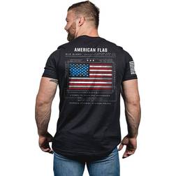 Nine Line Apparel American Flag Schematic Short-Sleeve T-Shirt for Men Black