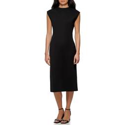 Calvin Klein Women's Ponte Formal Fitted Dress, Black