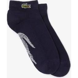 Lacoste Unisex SPORT Stretch Cotton Low-Cut Socks Blue