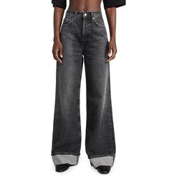 Agolde Dame High Rise Wide Leg - Black