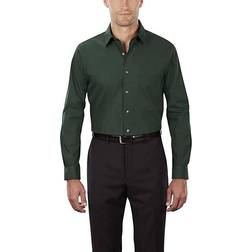 Van Heusen Poplin Solid Skjorta Herr Normal Passform 17" Neck