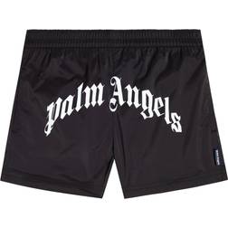 Palm Angels Logo Swim Trunks - Black (PBFD001C99FAB001-1001)