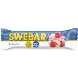 Swebar Protein Bar White Chocolate Raspberry 50g 1 st