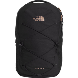 The North Face Women's Jester Backpack - TNF Black Heather/Burnt Coral Metallic