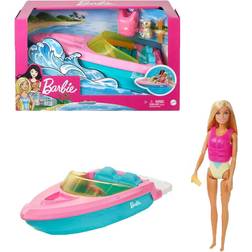 Barbie Doll & Boat with Puppy