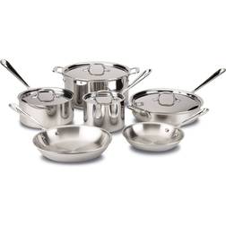 All-Clad D3 Stainless Steel Cookware Set with lid 10 Parts