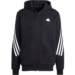 adidas Future Icons 3-Stripes Full-Zip Hoodie - Black/White