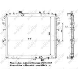 NRF 53921 Kühler für Antriebsbatterie