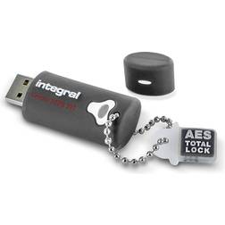 Integral 8GB Crypto, USB 3.0 (3.1 Gen 1) Type-A, 256-bit AES, Windows 10 Education, Windows 10 Enterprise, Windows 10 Home, Windows 10 Pro, Windows 7 Enterprise, Cuffia, Grigio