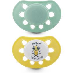 Esska Classic Myre Silikone Sut 2-pak 4-36 m, Green/Yellow