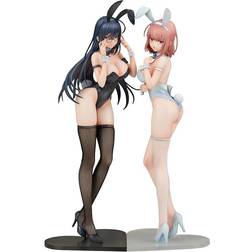 Good Smile Ikomochi Original Character Statues 1/6 Black Bunny Aoi & White Bunny Natsume 30 31 cm