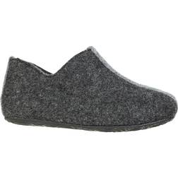 Mols Kid's Shima Felt Slippers - Dark Gray Melange