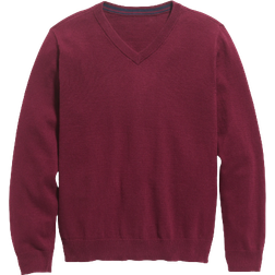 Old Navy Boy's Solid V-Neck Sweater - Crimson Cranberry